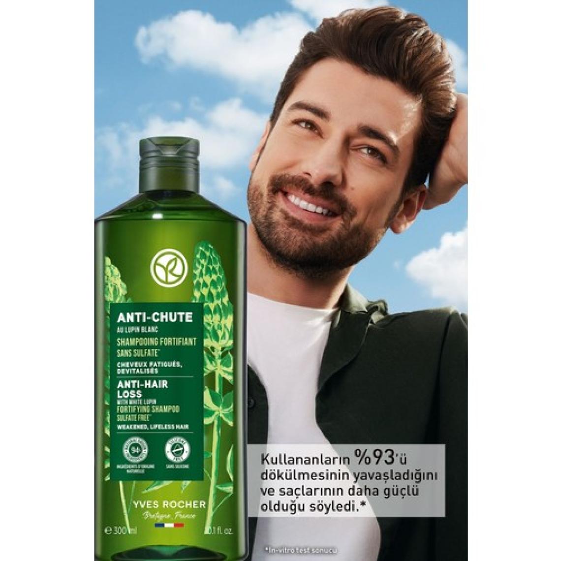 Yves Rocher Saç Dökülmesine Karşı (anti-chute) Güçlendirici Prebiyotik Şampuan - Sülfatsız & Vegan-300 Ml