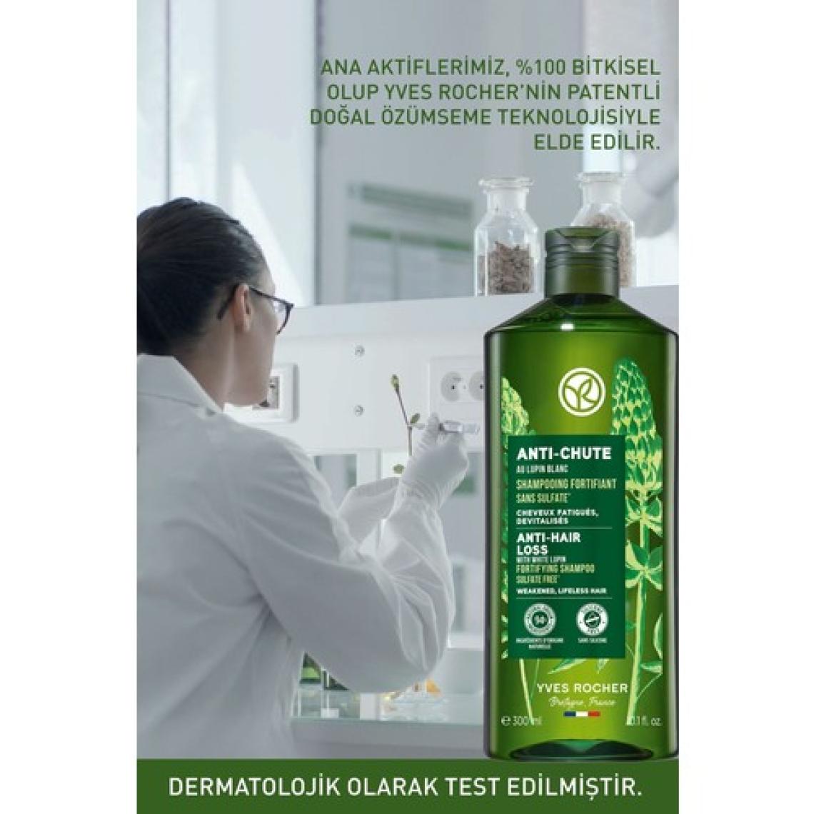 Yves Rocher Saç Dökülmesine Karşı (anti-chute) Güçlendirici Prebiyotik Şampuan - Sülfatsız & Vegan-300 Ml