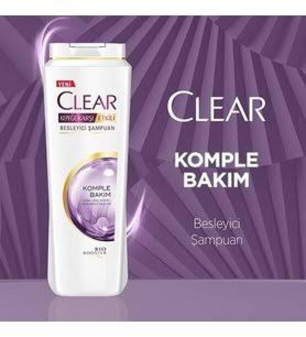 Clear Kepeğe Karşı Etkili Şampuan Besleyici Şampuan Komple Bakım 600 ML 1 Adet