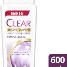 Clear Kepeğe Karşı Etkili Şampuan Besleyici Şampuan Komple Bakım 600 ML 1 Adet