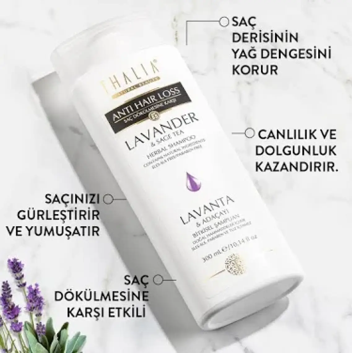 Thalıa Lavanta & Adaçayı Şampuan 300 ml