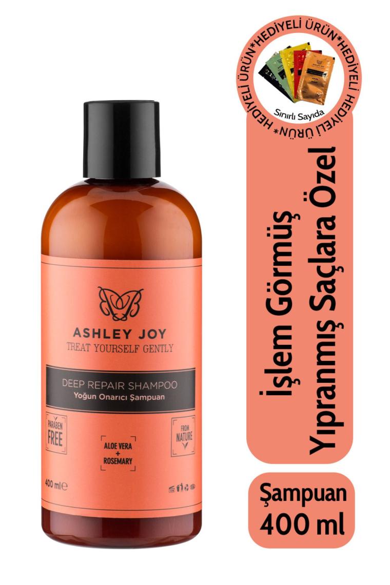 Ashley Joy İşlem Görmüş Yıpranmış Saçlara Özel Keratin İçeren Yoğun Onarıcı Şampuan 400 ML
