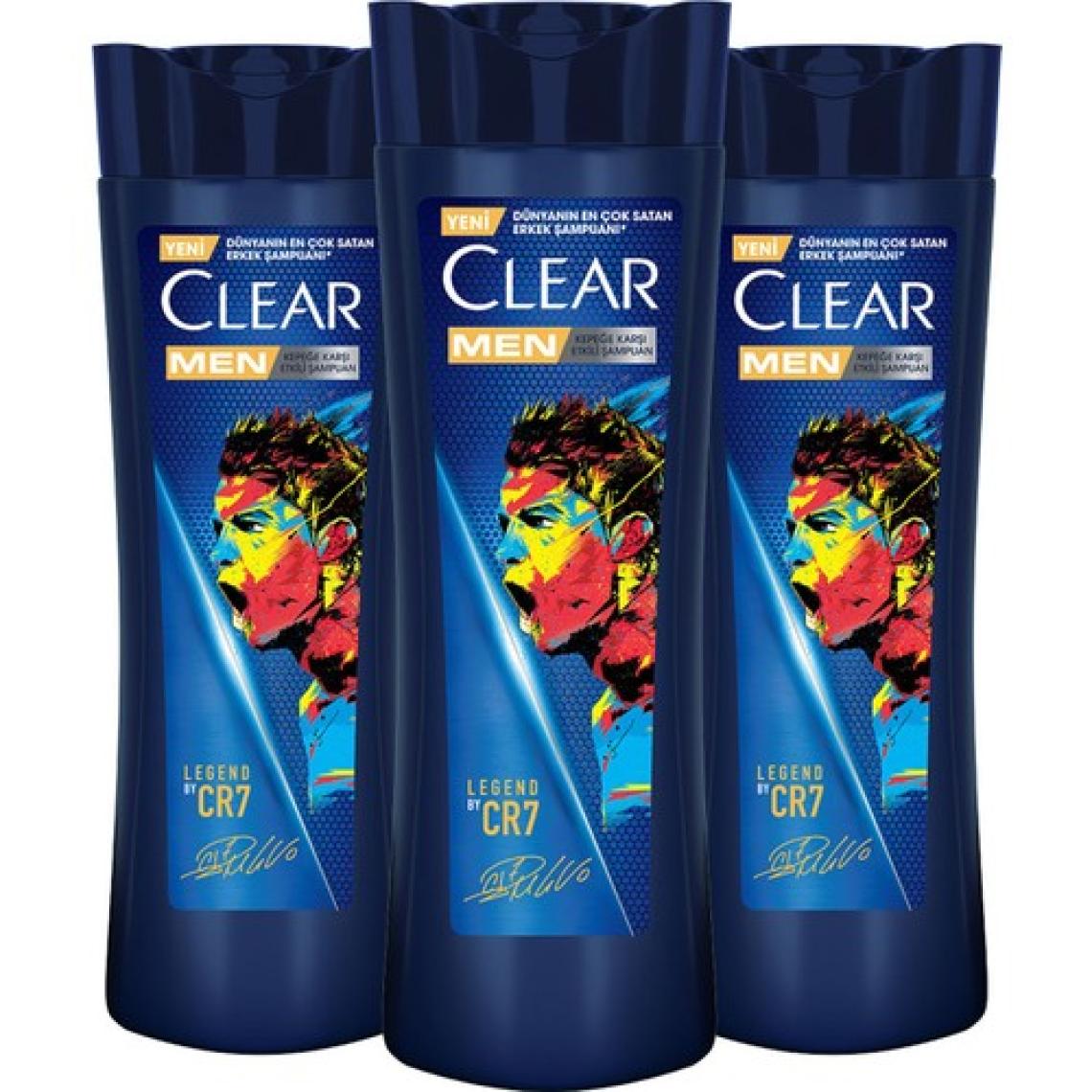 Clear Men Kepeğe Karşı Etkili Şampuan Legend By CR7 Cristiano Ronaldo 350 ml x3