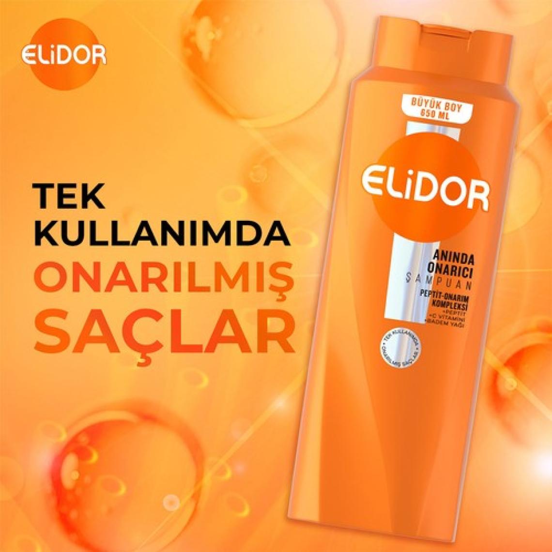 Elidor Superblend Saç Bakım Şampuanı Anında Onarıcı Bakım Vitamin C Ceramides Keratin 650 ml