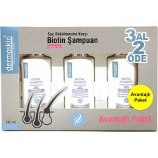 Dermoskin Biotin Şampuan Kadınlara Özel 200 ml x 3 Al 2 Öde Avantajlı Paket