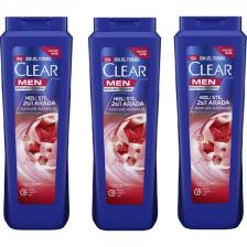 Clear Men Kepeğe Karşı Etkili Şampuan Hızlı Stil 2si1 Arada 485 ml - 3'lü Avantaj Paketi