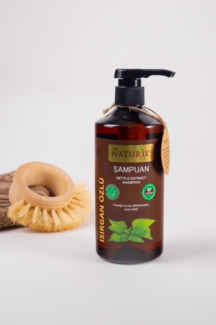 Kepeğe Karşı Etkili Isırgan Otu Özlü 600 ml Bakım Şampuanı Isırgan Otlu Şampuan Tuzsuz Şampuan