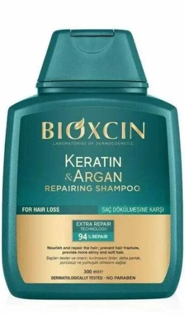 Bioxcin Keratin & Argan Onarıcı Şampuan 300 ml - Yıpranmış ve Hasar Görmüş Saçlar 2 Li Avantaj Seti