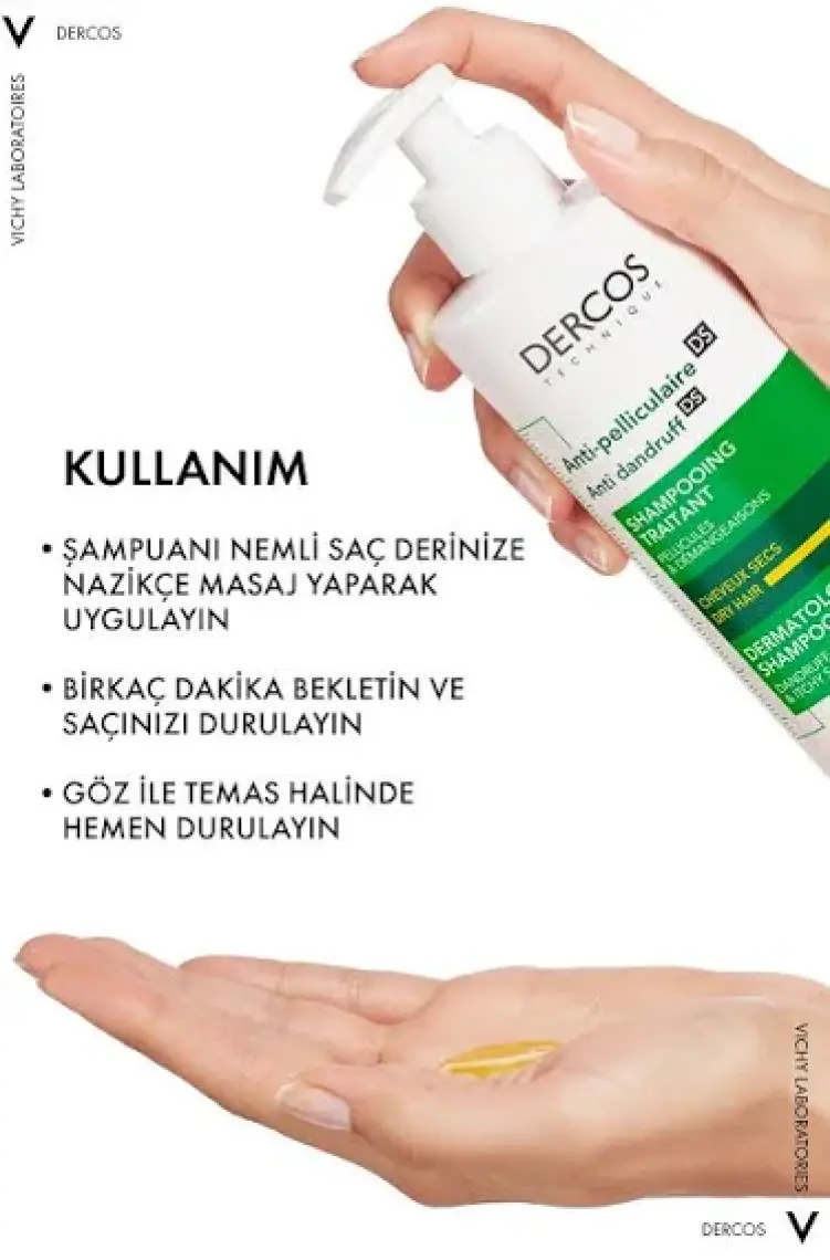 Vichy Dercos Şampuan Normal/Yağlı ve Kepekli 200 ml K3622