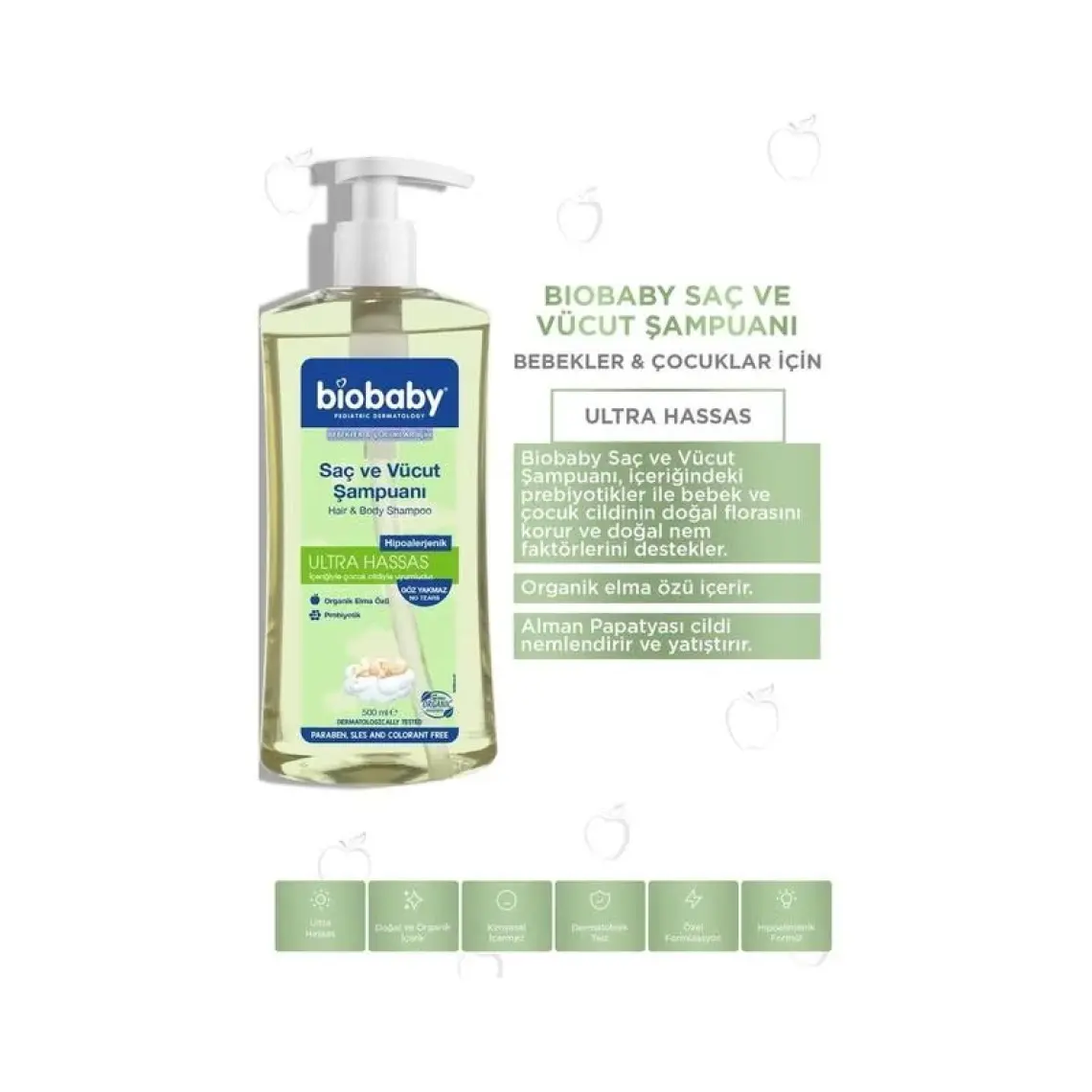 Biobaby Saç Ve Vücut Şampuanı (500ml)