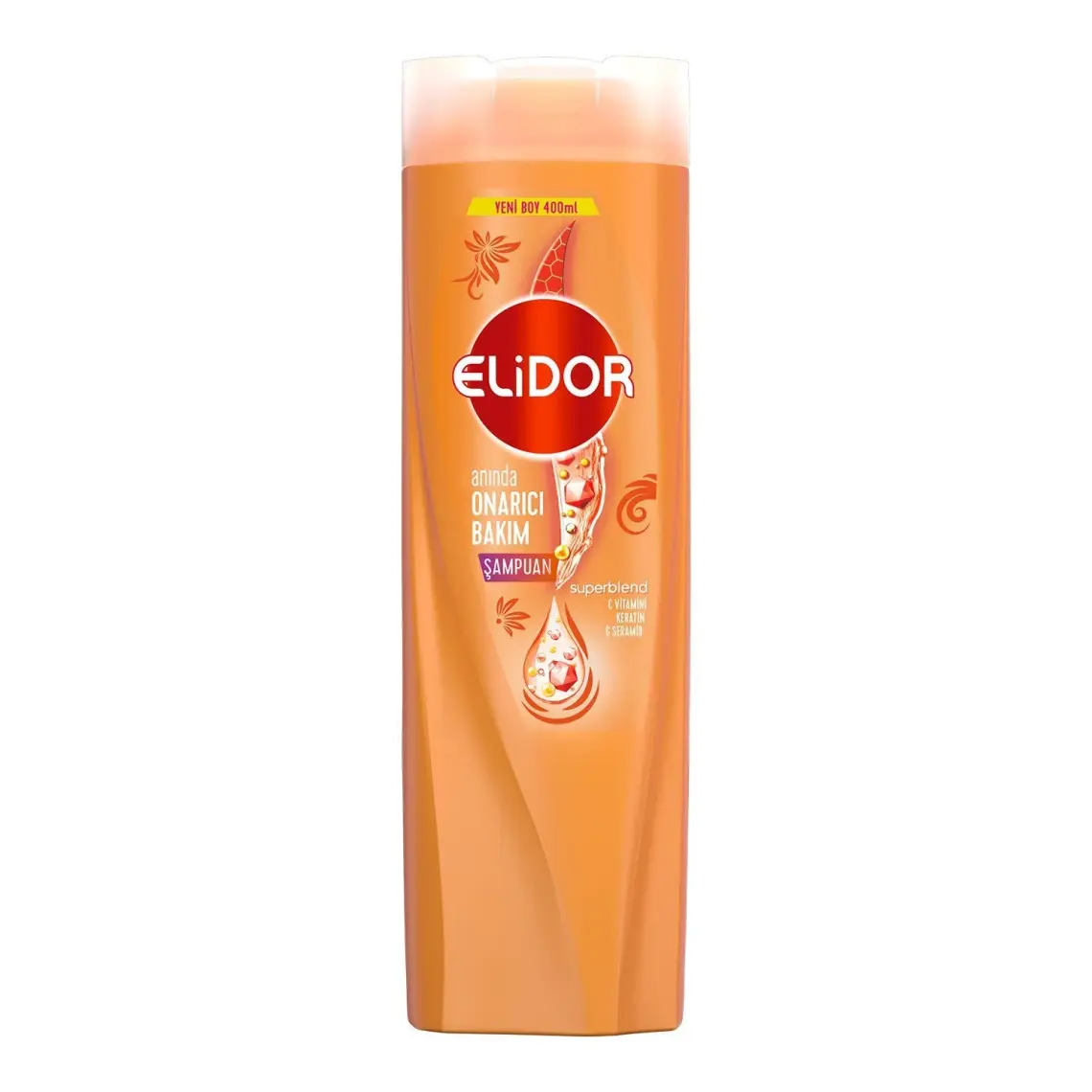 Elidor Superblend Saç Bakım Şampuanı Anında Onarıcı Bakım C Vitamini Keratin Seramid 400 ml