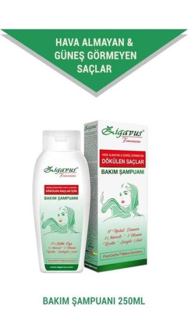 Zigavus Güneş Görmeyen Hava Almayan Saçlar İçin Şampuan 250  ml
