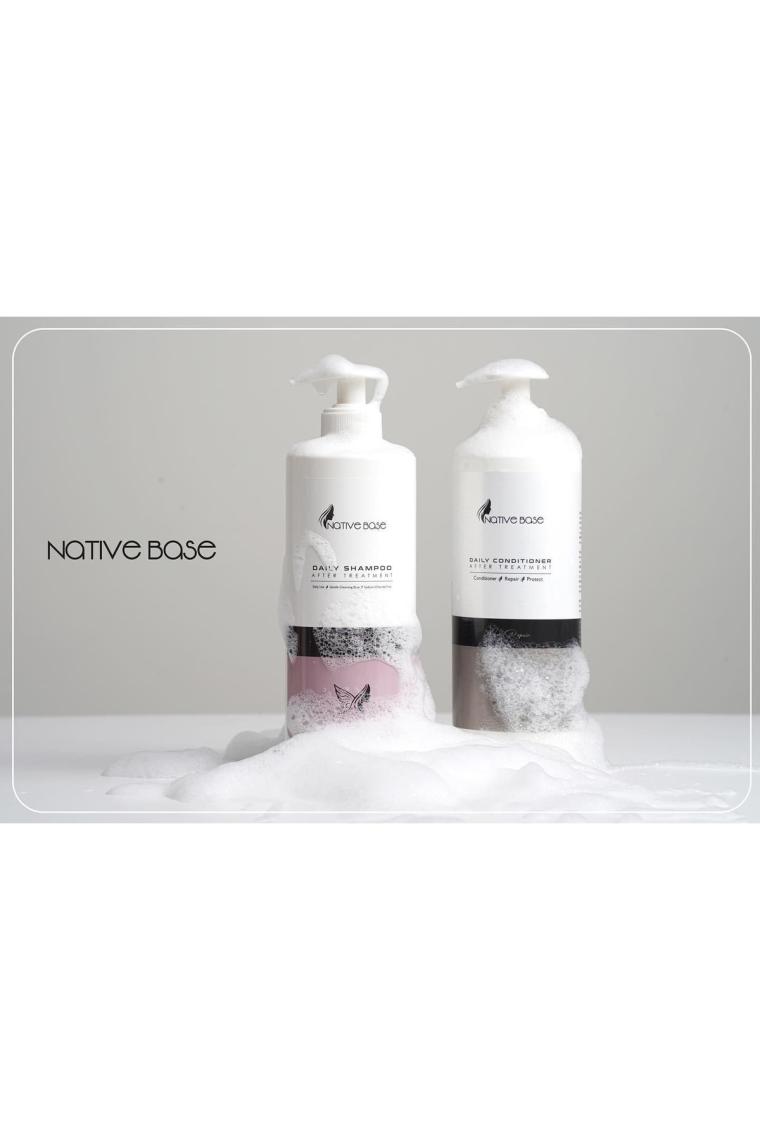 Native Base Keratin Şampuan 500 ml + Krem 500 ml