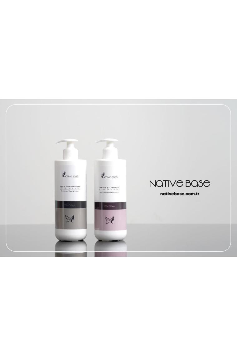 Native Base Keratin Şampuan 500 ml + Krem 500 ml