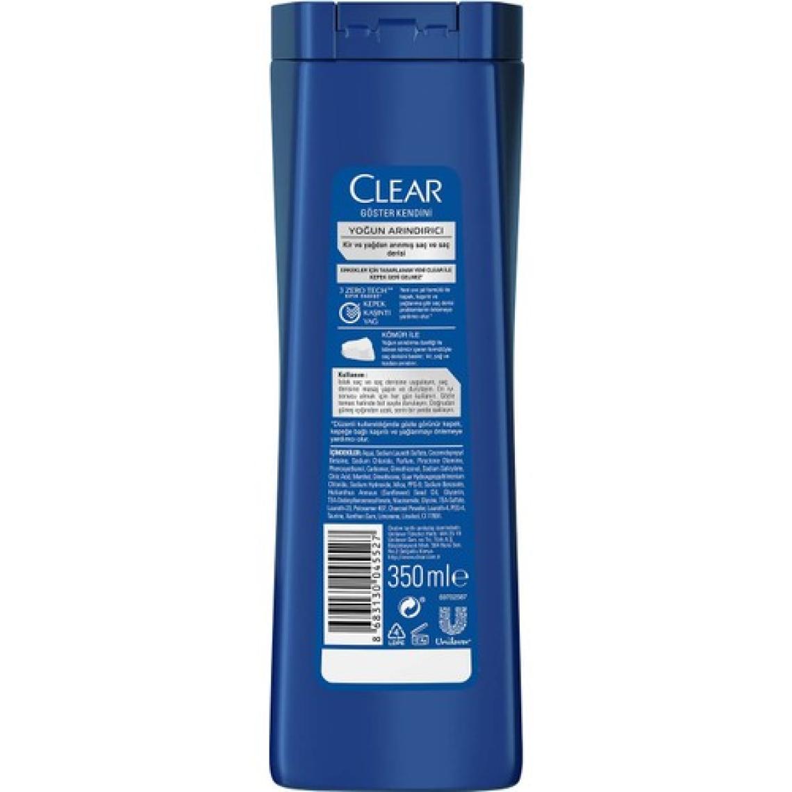 Clear Men Kömür İle Yoğun Arındırıcı Şampuan 350 ml