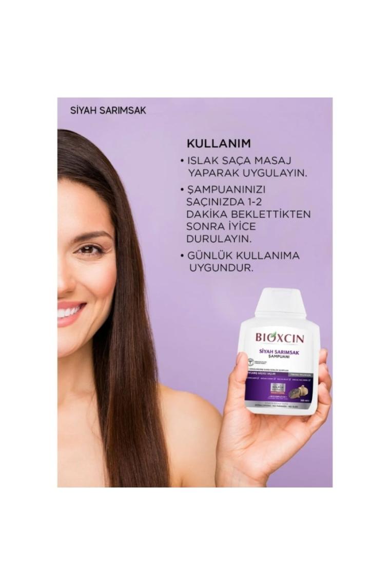 Bioxcin Siyah Sarimsakli Sac Dökülmesine Karsi Şampuan 300 ml