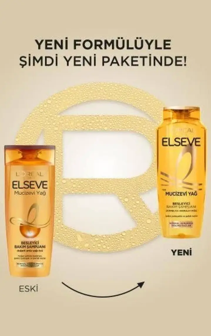 L'Oréal Paris Elseve Mucizevi Yağ Besleyici Bakım Şampuanı 300 ml