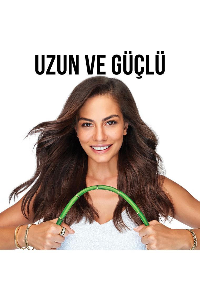 Uzun ve Güçlü Bambu ve Biotinli Saç Bakım Seti (Şampuan 2 x 400 ml + Saç Kremi 275 ml )