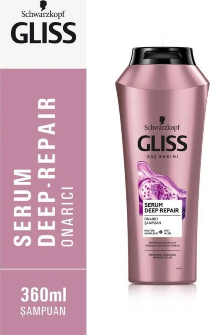 Schwarzkopf Gliss Serum Deep Repair Onarıcı Şampuan 400 Ml