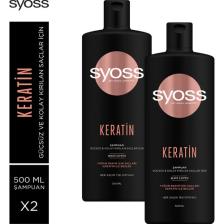 Syoss Keratin Mükemmelliği Şampuan 500 Ml X 2 Adet