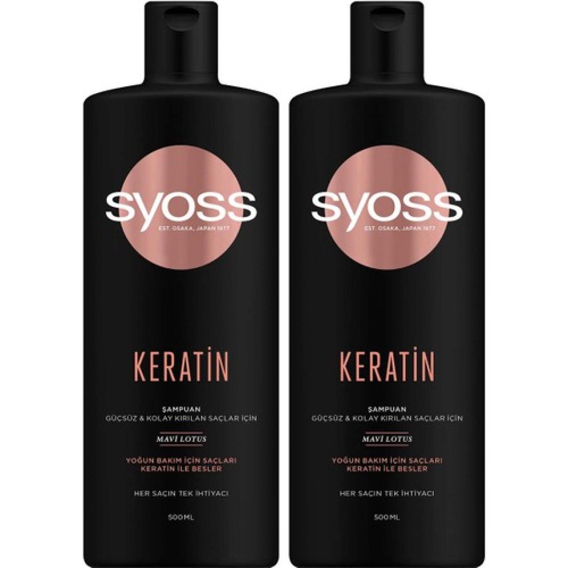 Syoss Keratin Mükemmelliği Şampuan 500 Ml X 2 Adet