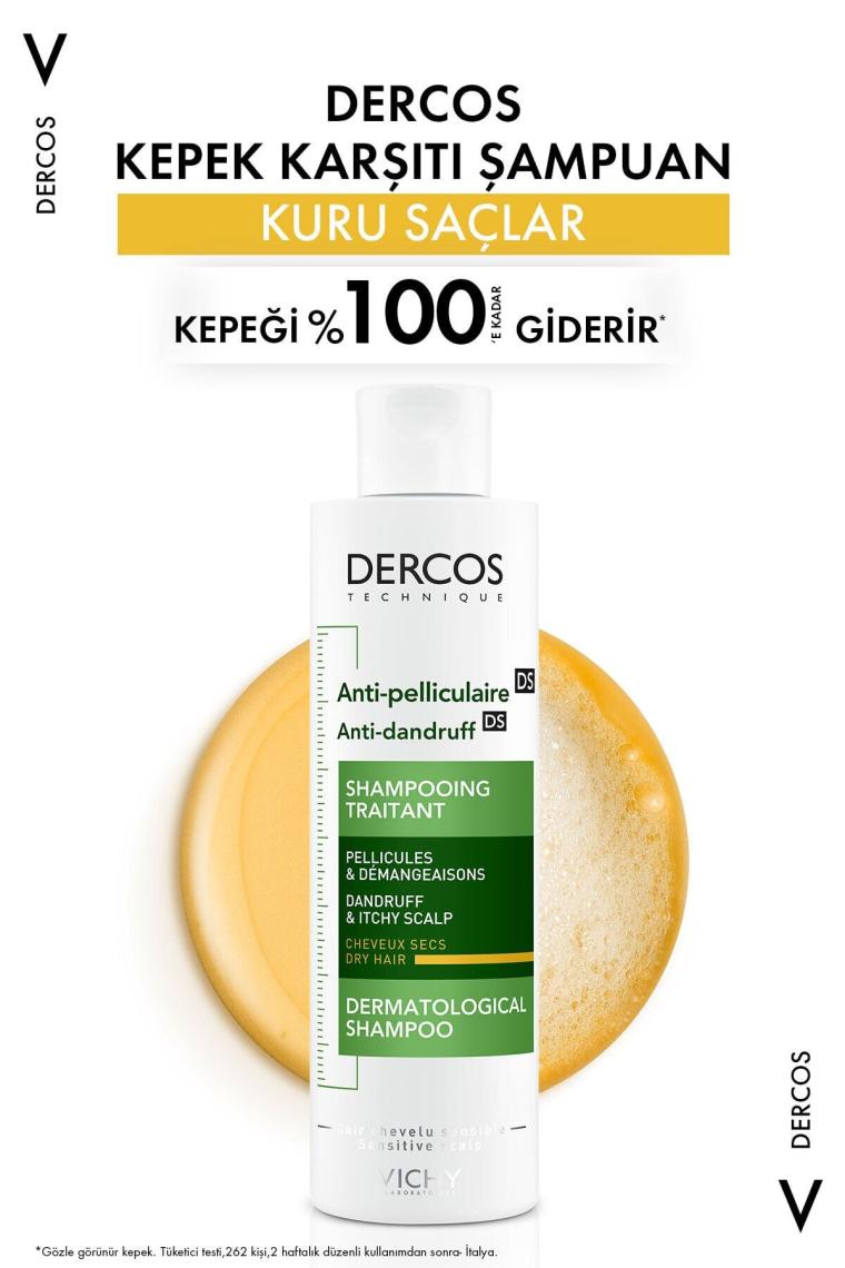 Vichy Dercos Anti Dandruff Kepek Karşıtı Şampuan Kuru Saçlar 200 ml