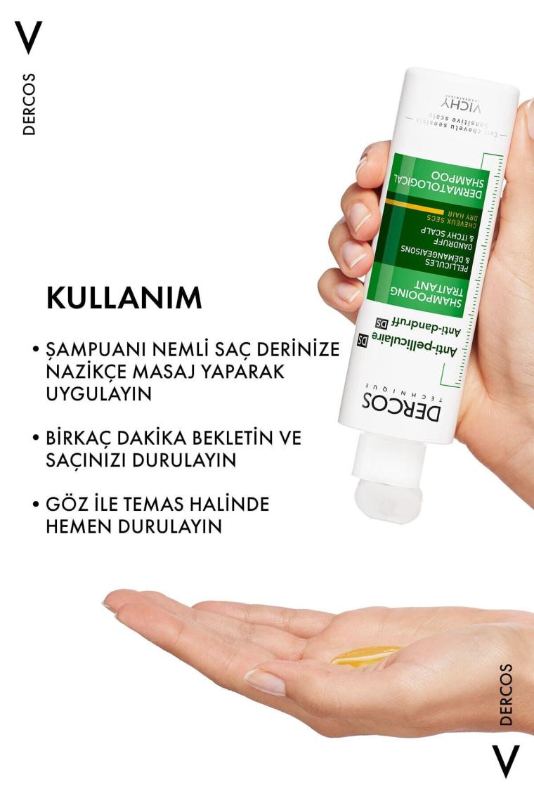 Vichy Dercos Anti Dandruff Kepek Karşıtı Şampuan Kuru Saçlar 200 ml