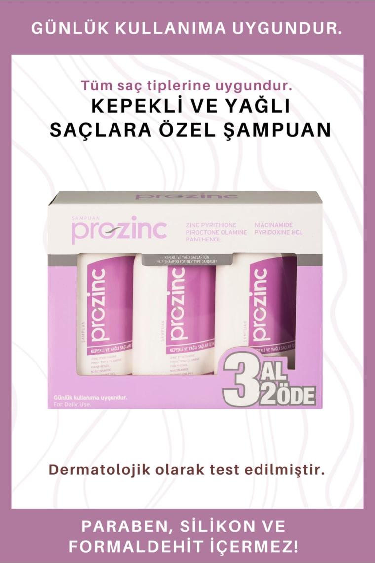 ProZinc Normal ve Yağlı Saçlar Arındırıcı Şampuan 300 ml 3 Al 2 Öde