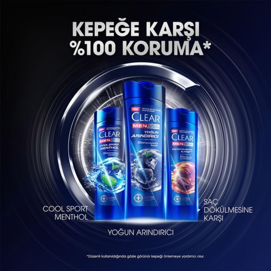 Clear Men Kepeğe Karşı Etkili Şampuan Yoğun Arındırıcı 350 ml