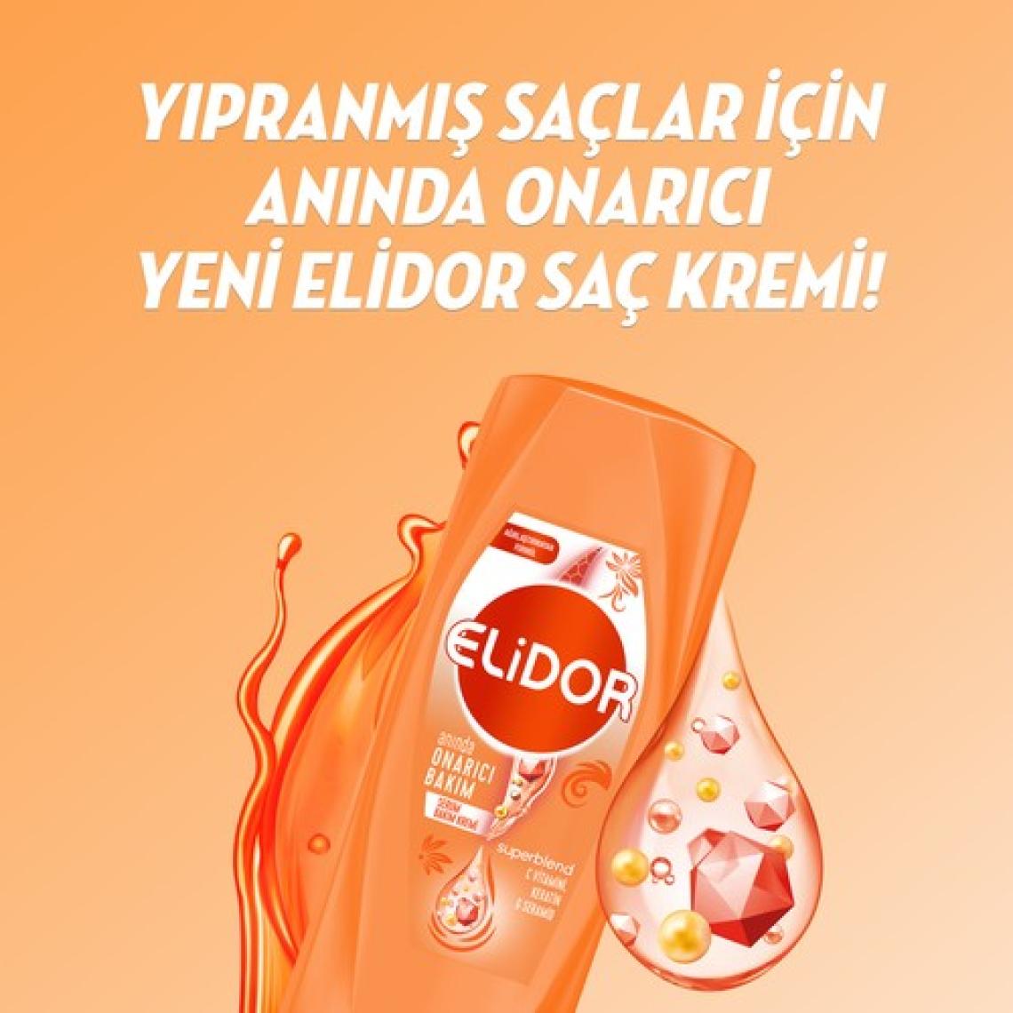 Elidor Onarıcı Bakım Şampuan 650 ml ve Onarıcı Bakım Kremi 200 ml