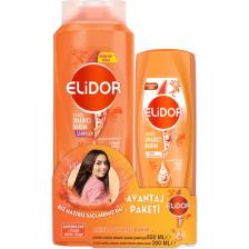 Elidor Onarıcı Bakım Şampuan 650 ml ve Onarıcı Bakım Kremi 200 ml