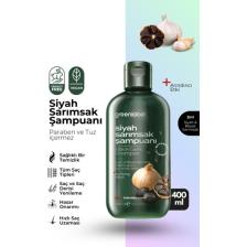 Green Label Siyah Sarımsak Özlü Parabensiz Tuzsuz Dökülme Ve Kepek Karşıtı Şampuan 400ml