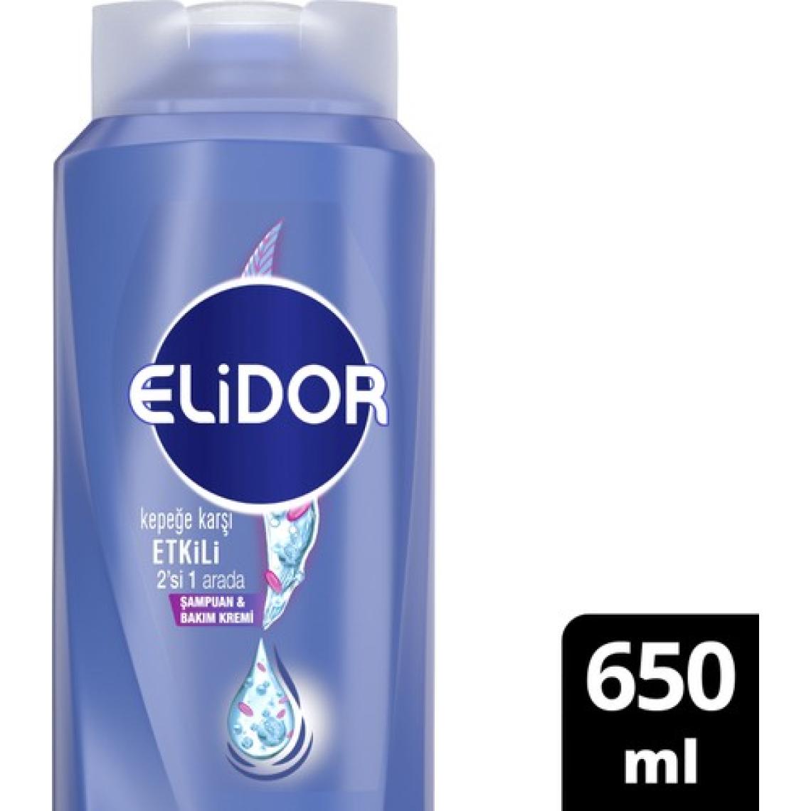 Elidor Superblend 2'si 1 Arada Sampuan ve Saç Bakım Kremi Kepeğe Karşı Etkili 650 ML