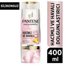 Pantene Silikonsuz Hacim Veren Dolgunlaştırıcı Şampuan, Biotin ve Gül Suyu 400 Ml
