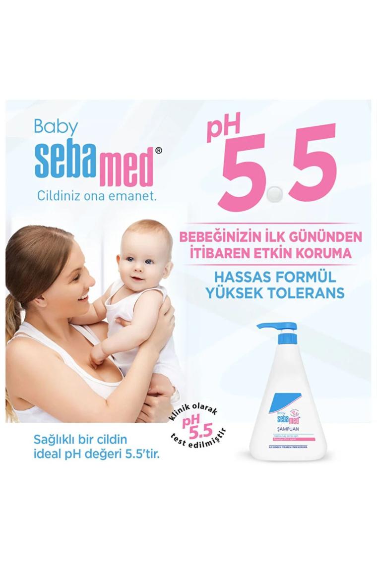 Baby pH 5.5 Göz Yakmayan Formül Nemlendirici Etkili Papatya Özütlü Bebek Şampuanı 750 ml