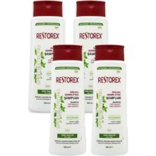 Restorex Şampun Ince Tel & Yaglı Saçlar Için 500 Ml - 4 Adet