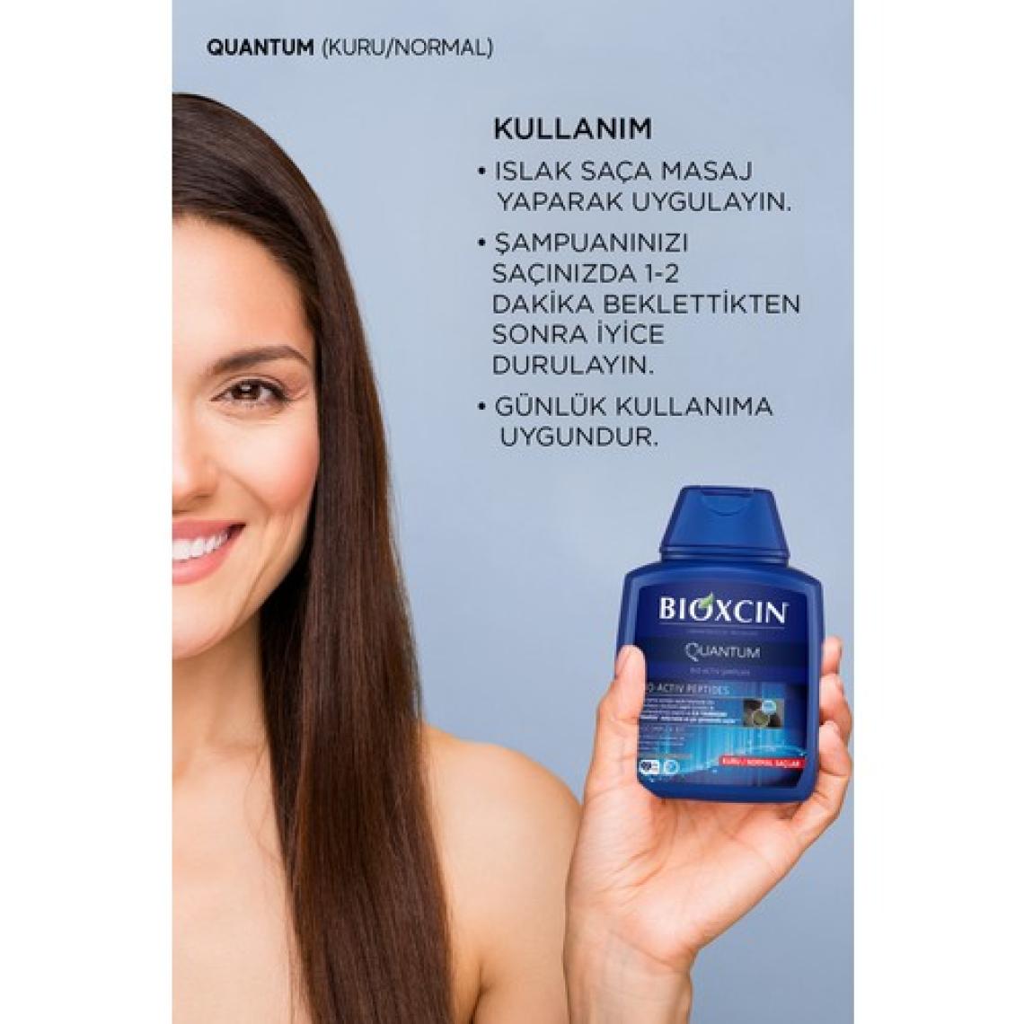 Bioxcin Quantum Kuru ve Normal Saçlar 300 ml 3 Al 2 Öde Şampuan