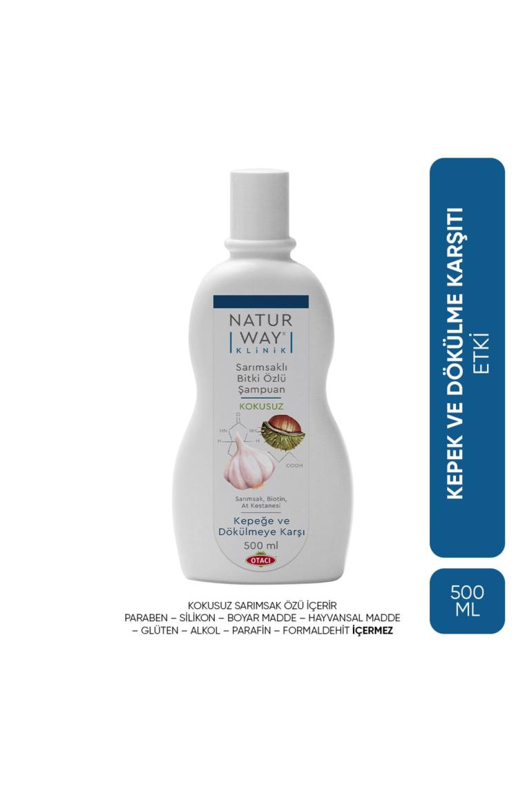 Otacı Naturway Klinik Kepe Karşıtı Sarımsaklı Şampuan ek Dökülm 500 ml