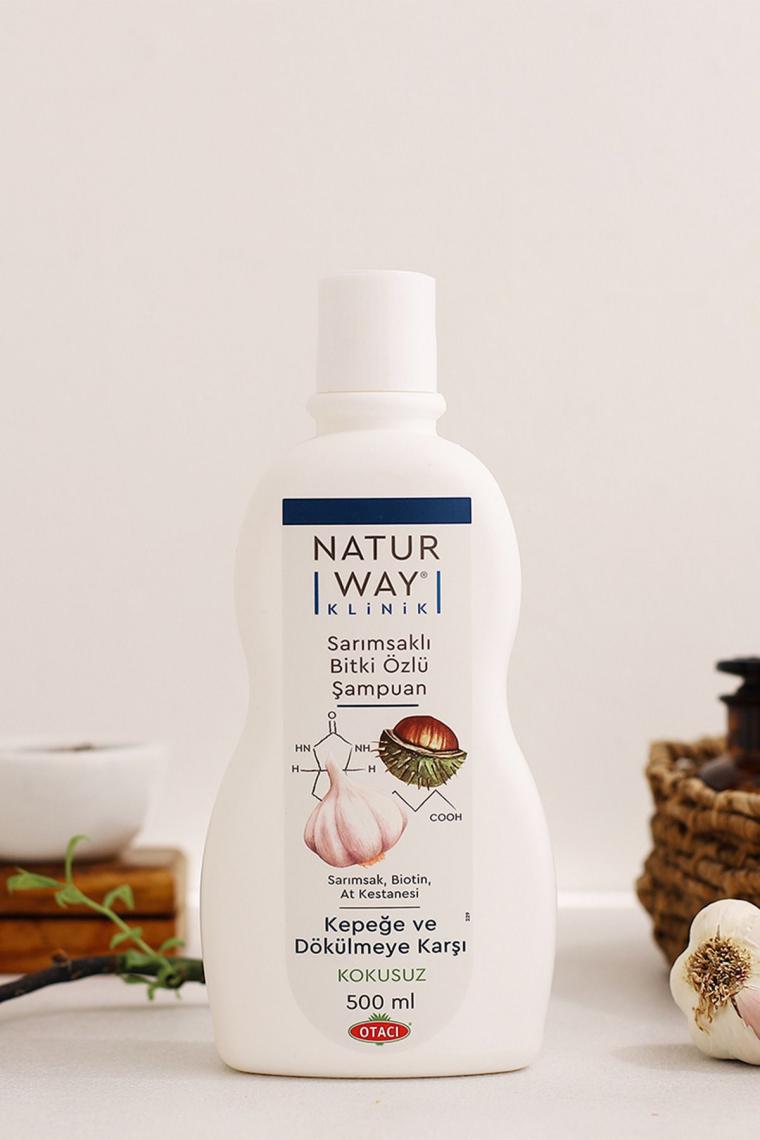 Otacı Naturway Klinik Kepe Karşıtı Sarımsaklı Şampuan ek Dökülm 500 ml