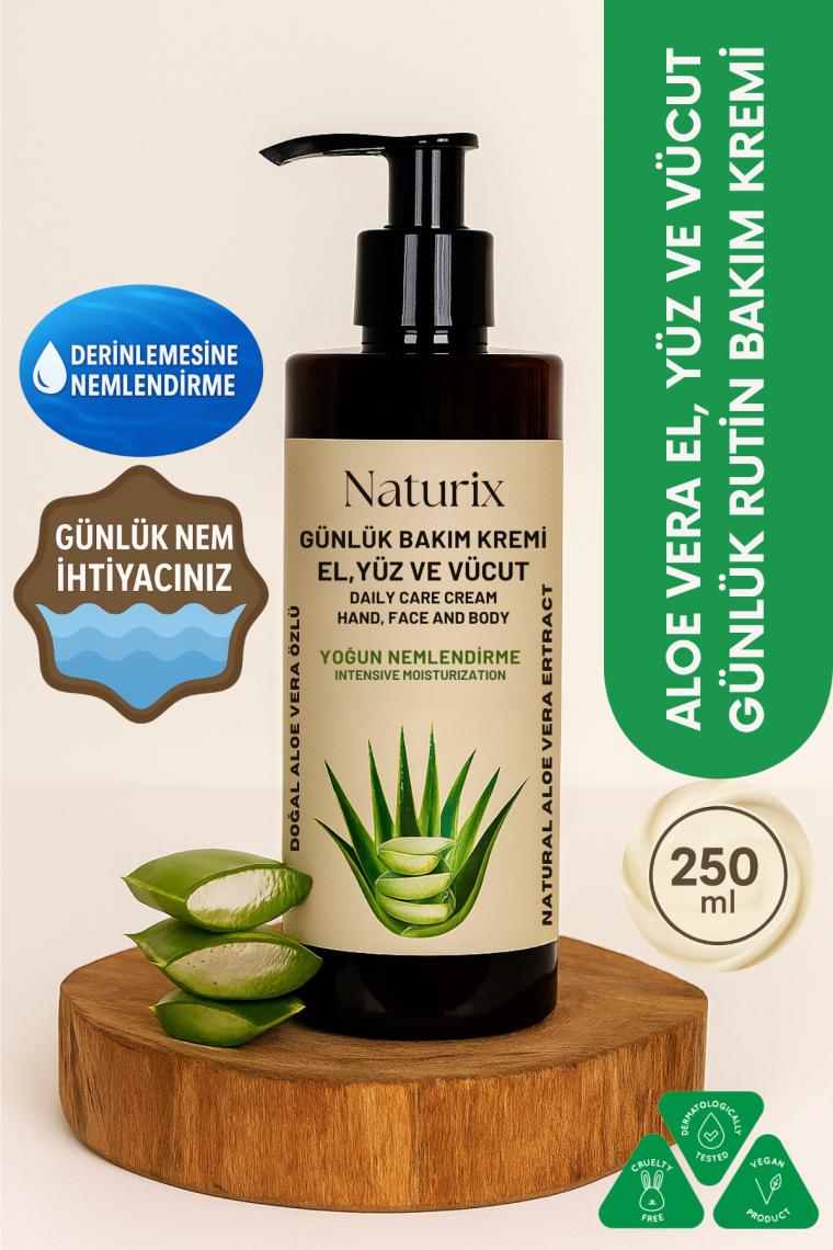 Naturix Günlük Bakım Kremi Doğal Zeytinyağlı 250 ml