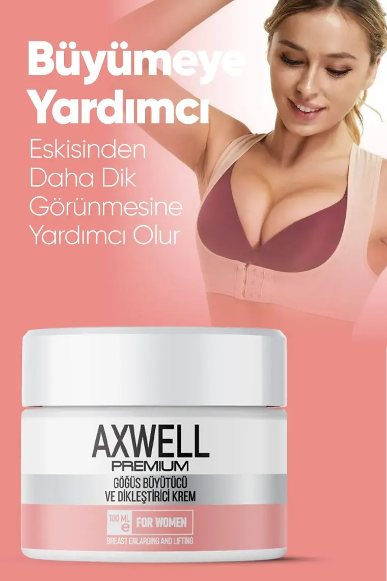 Axwell Premium Göğüs Sıkılaştırıcı ve Toparlamaya Yardımcı Göğüs Bakım Kremi 100ml