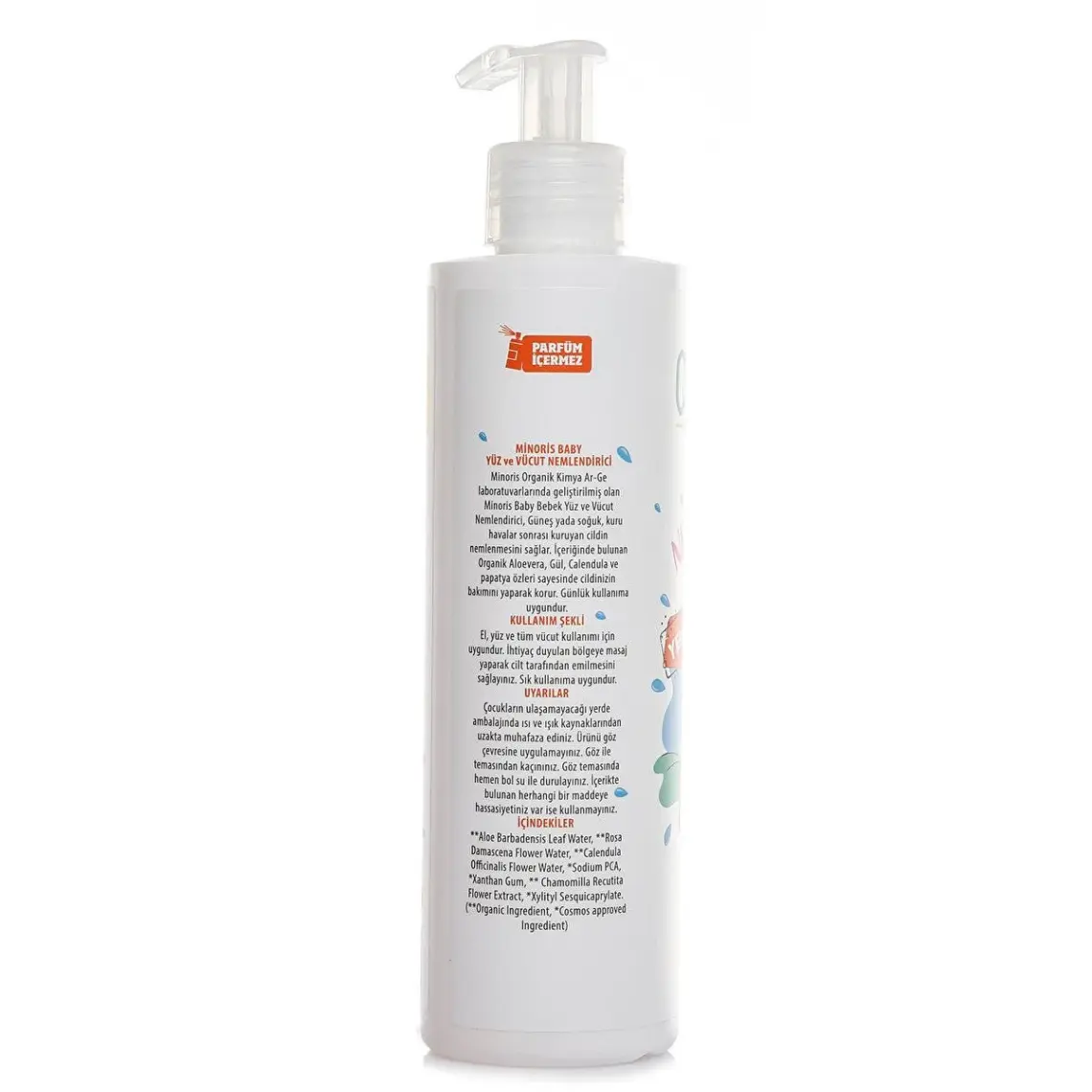 Minoris Baby Organik El Yüz ve Vücut Nemlendirici 200 ml