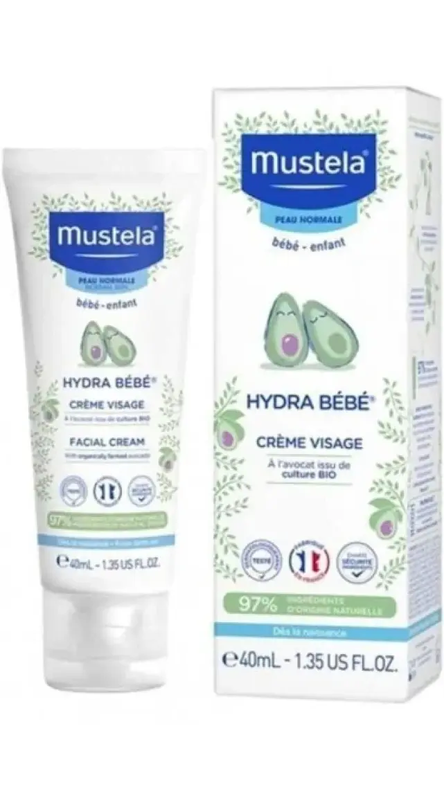Hydra Bebe Organik Avokado İçeren Nemlendirici Bebek Çocuk Yüz Kremi 40 ml