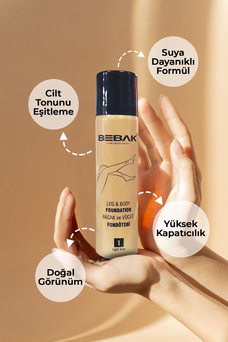 Bebak Bacak Fondöteni Light Açık 1 Numara 75 ml