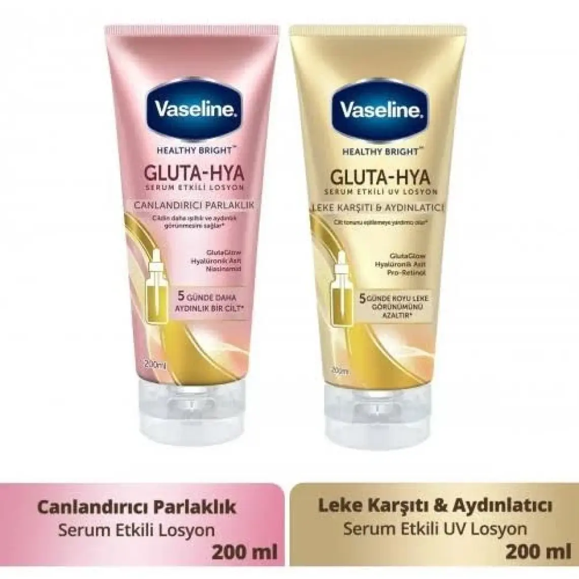Vaseline Gluta Hya Serum Etkili Losyon Canlandırıcı Parlaklık 200 ml
