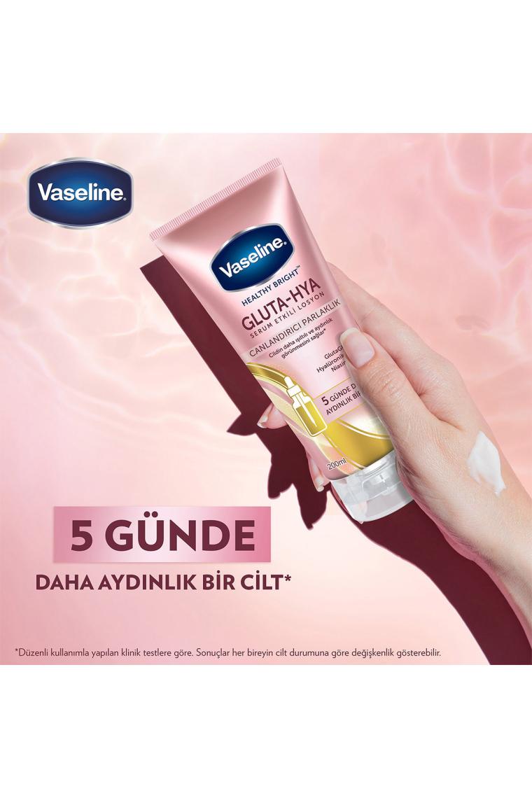 Vaseline Gluta Hya Serum Etkili Losyon 200 ml + Vaseline Gluta Hya Serum Etkili UV Losyon 200 ml