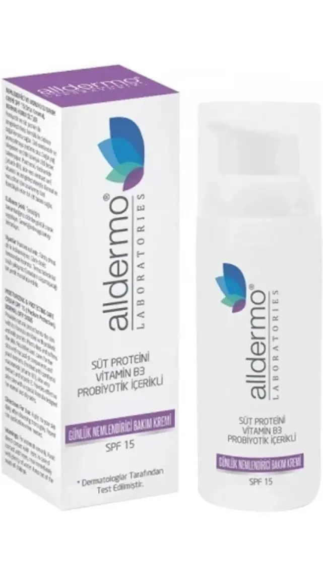 Alldermo Günlük Nemlendiric Bakım Kremi SPF15 50 ml