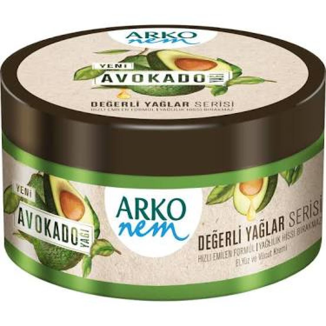 Arko Nem Değerli Yağlar Avokado Yağlı Nemlendirici Krem 250 ml & 60 ml