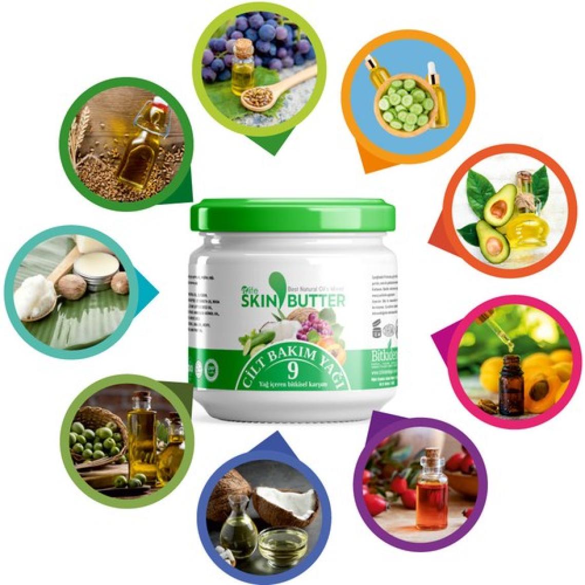 Nlife Skin Butter Cilt Bakım Kremi 9 Bitkisel Yağ Karışımı 190 ml