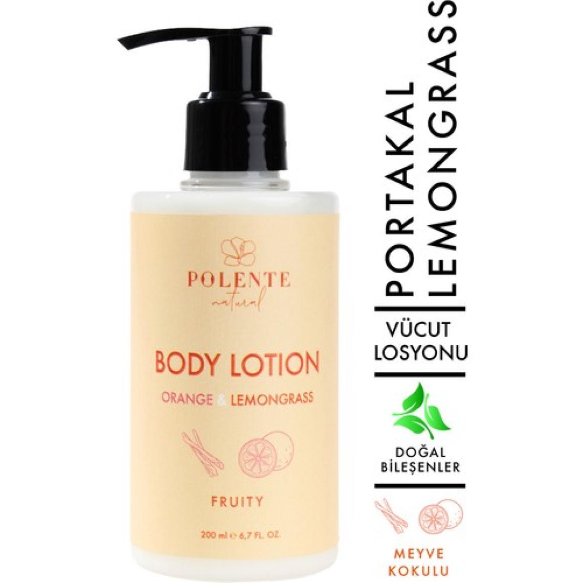 Polente Natural Vücut Losyonu - Portakal Çiçeği & Limon Otu (200 ml)
